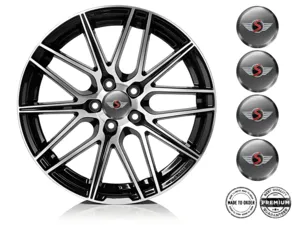 Mini Cooper Insignias de Rueda Estilo Pegatinas de Epoxi Premium